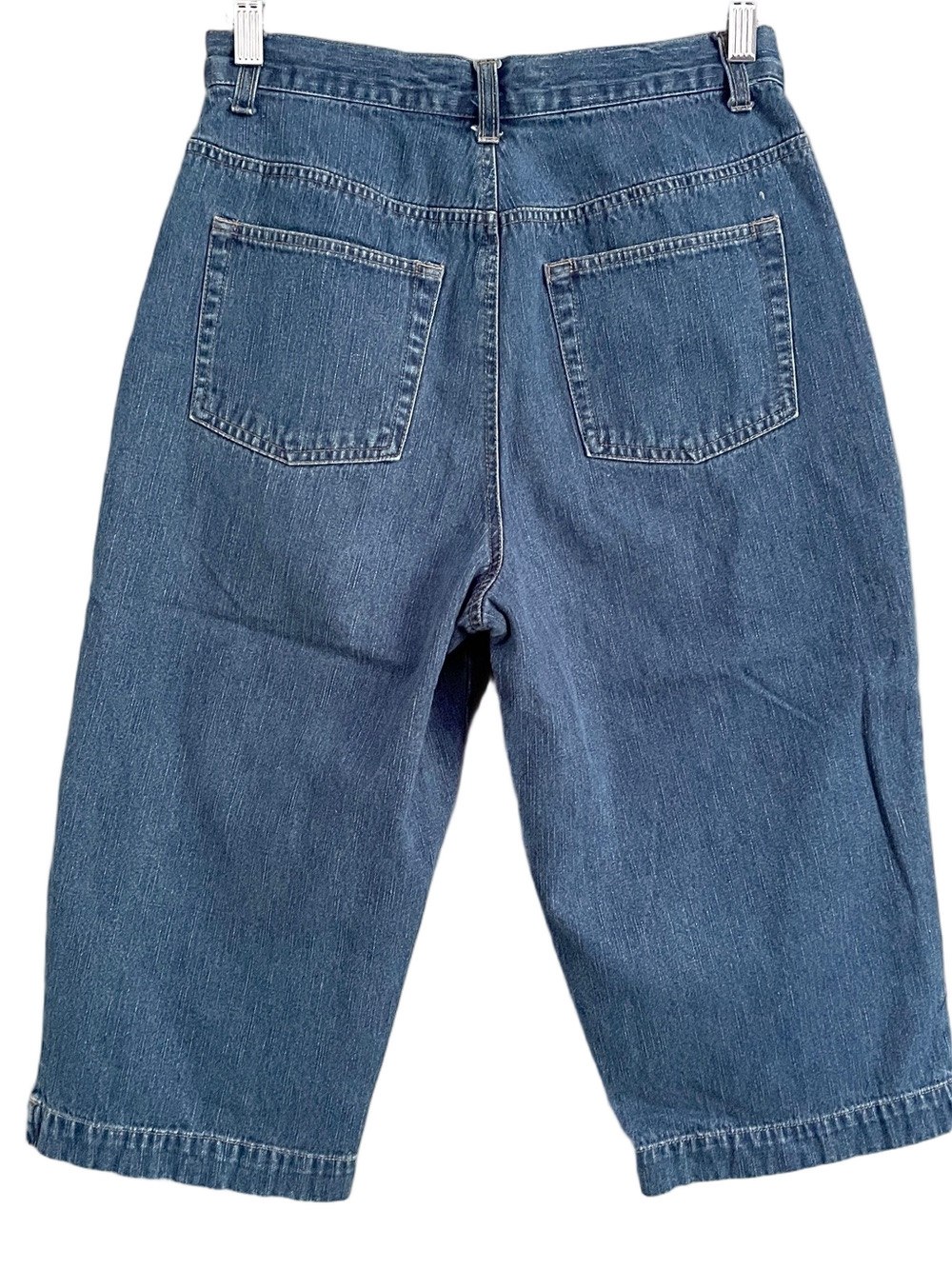 Vintage High-Rise Straight Leg Capri Culotte Jeans - 6 - Picture 7 of 8